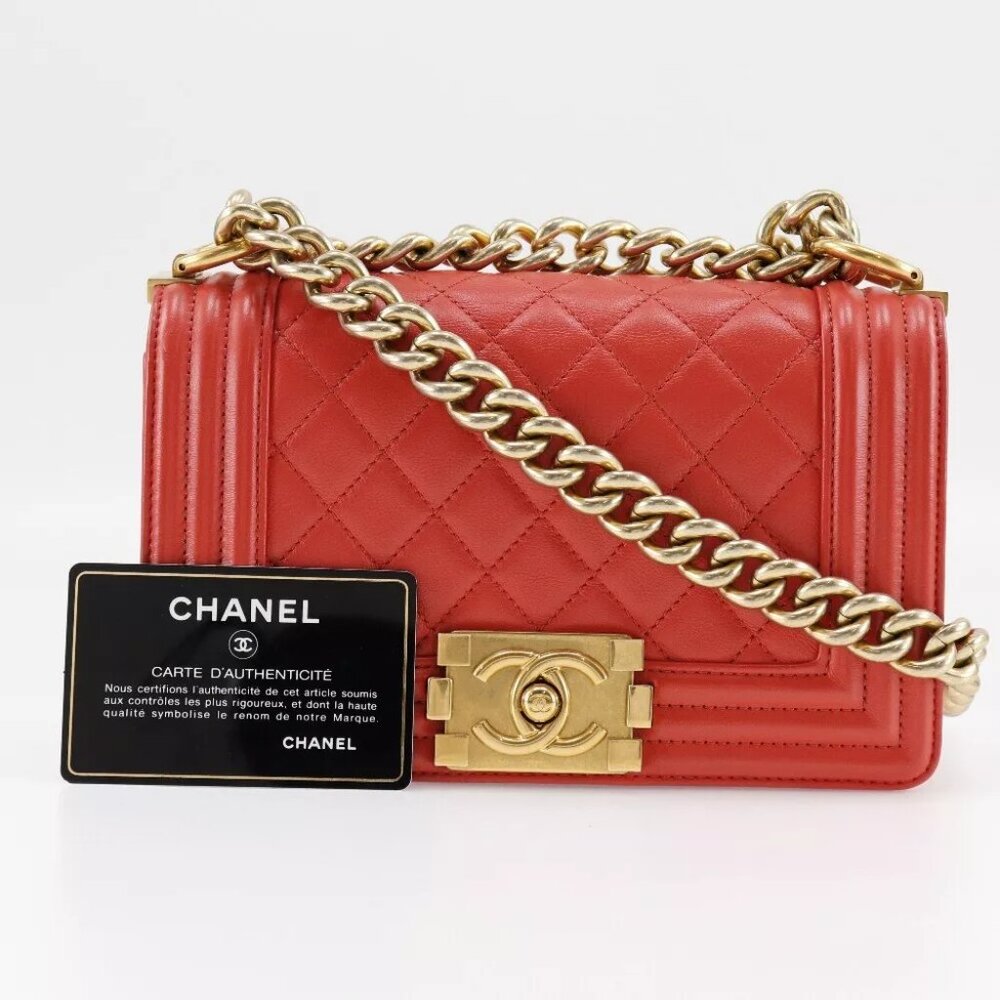 CHANEL ChainShoulder Shoulder Bag Boy chanel lambskin Women